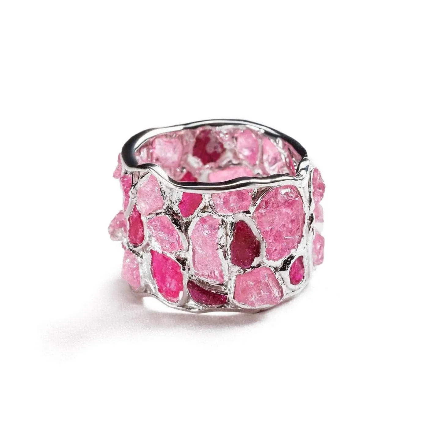 Alcina Ruby Pink Sapphire Silver Ring
