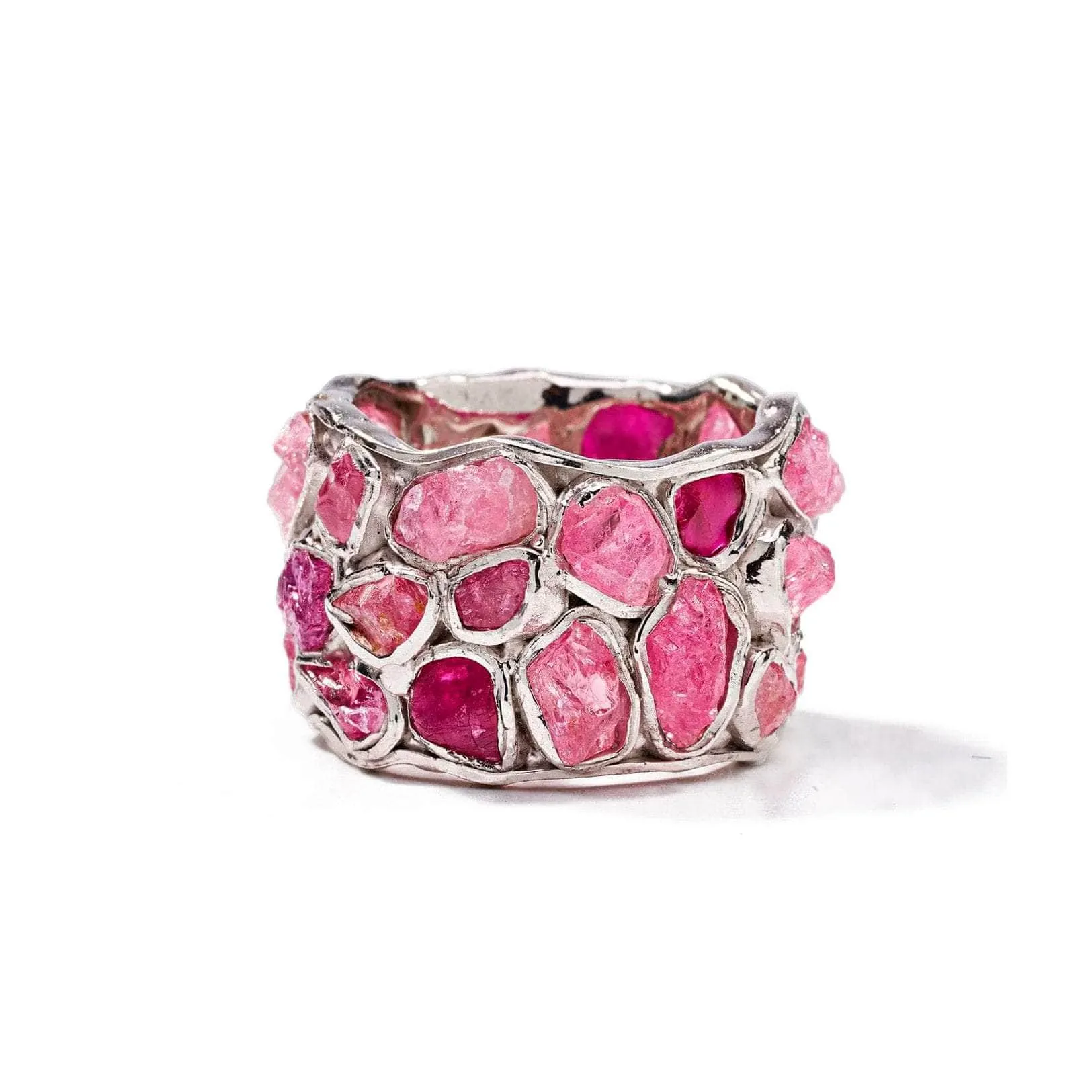 Alcina Ruby Pink Sapphire Silver Ring