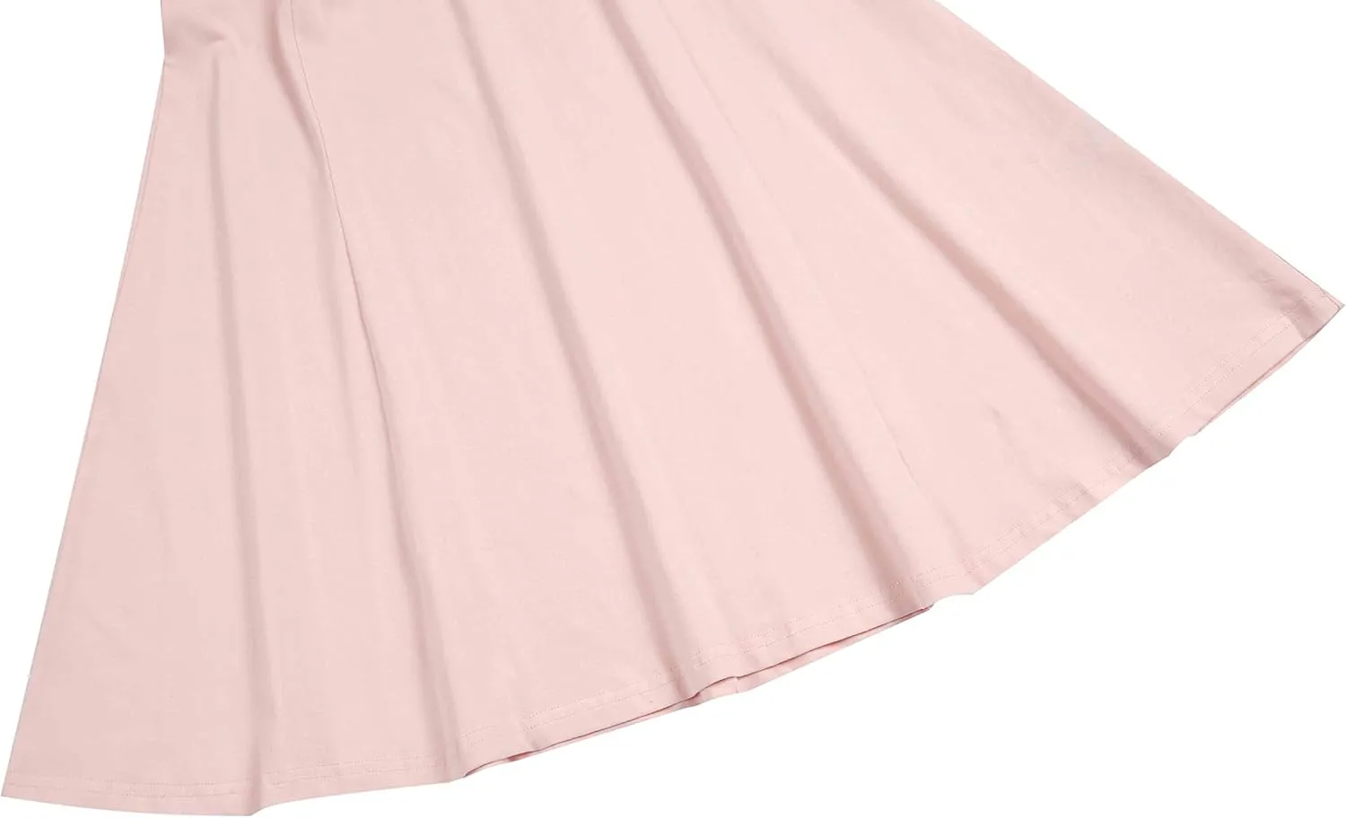 Aphratti Women's Short Sleeve Peter Pan Collar Cute Skater Dress Fit and Flare A-Line Casual Dresses