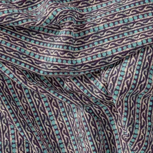 Attractive Polka Dot With Strips Digital Printed Fabric