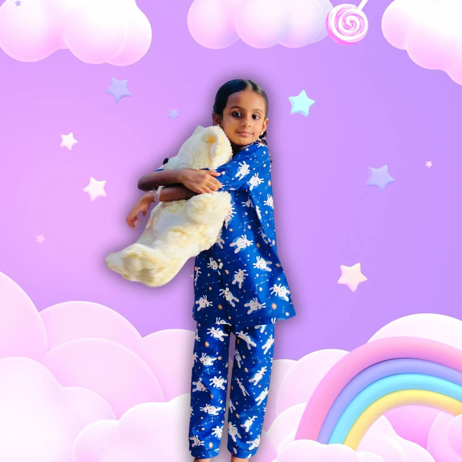Bunny Space Pajama Set