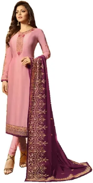Delisa Designer Wedding Partywear Silk Embroidered Salwar Kameez Indian Dress Ready to Wear Salwar Suit Pakistani LTN