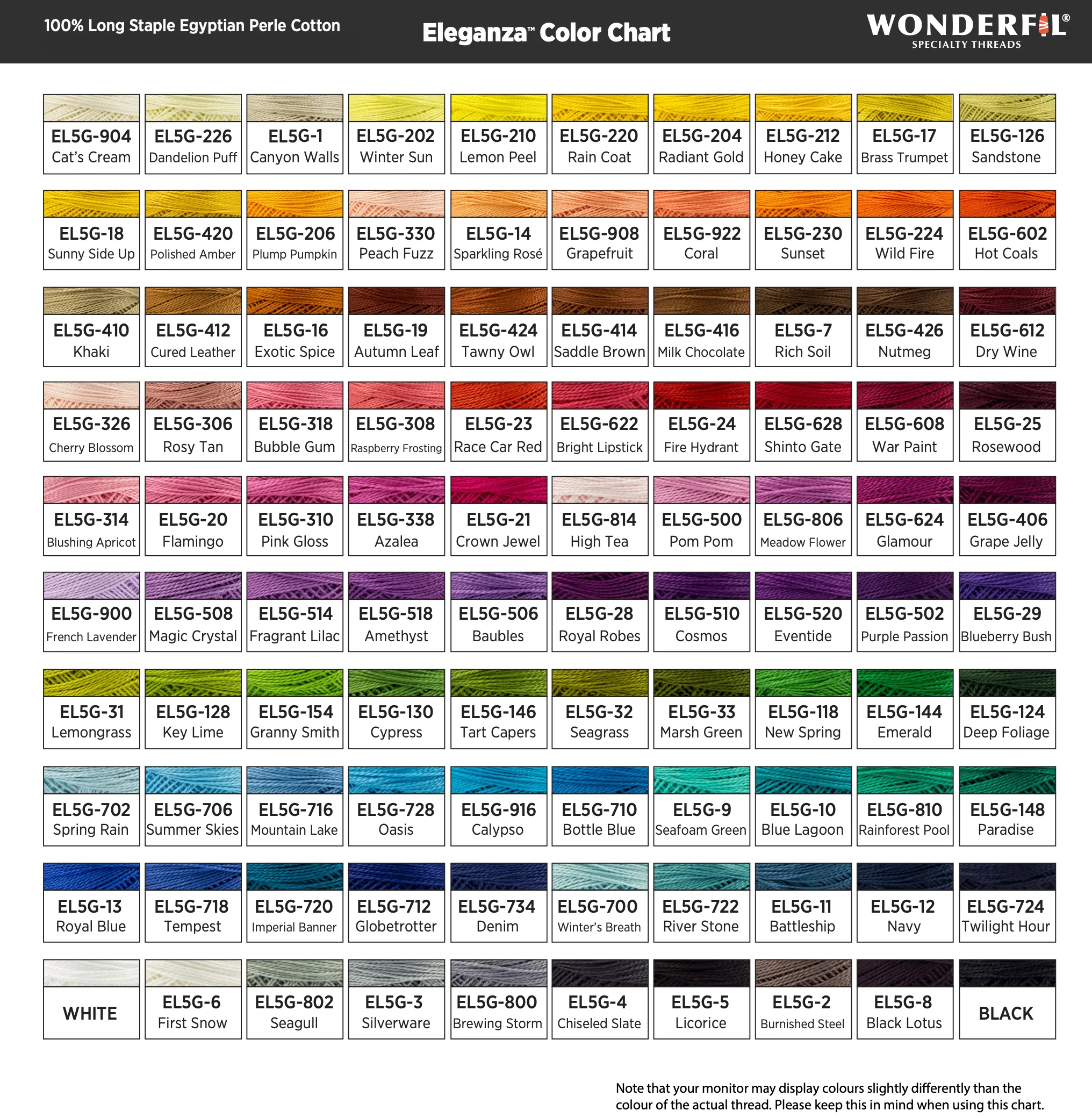 Eleganza #8 Perle Cotton by WonderFil | EL5G-700 Winter's Breath | 5 grams