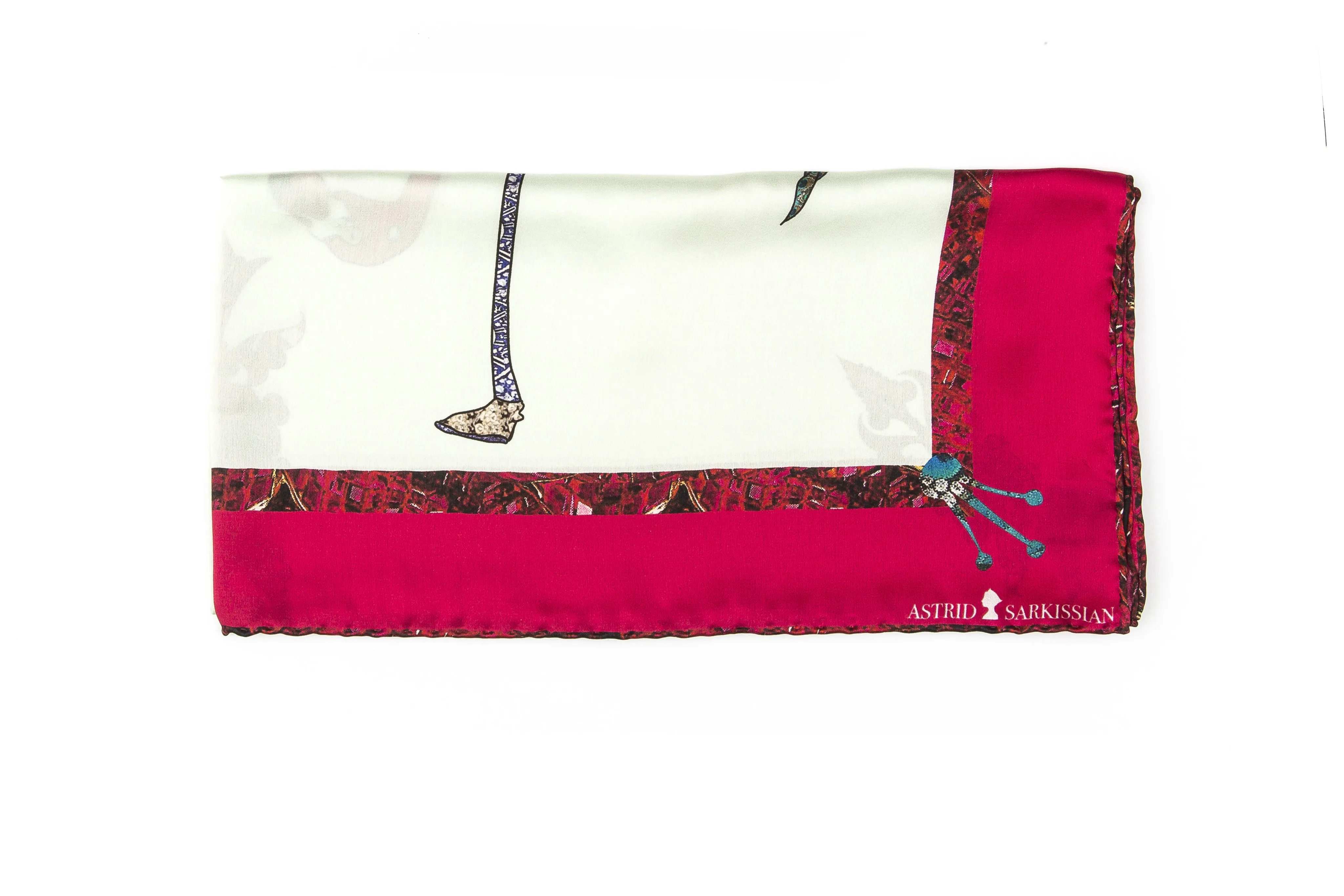 Flamingo Pink Silk Satin Bandana