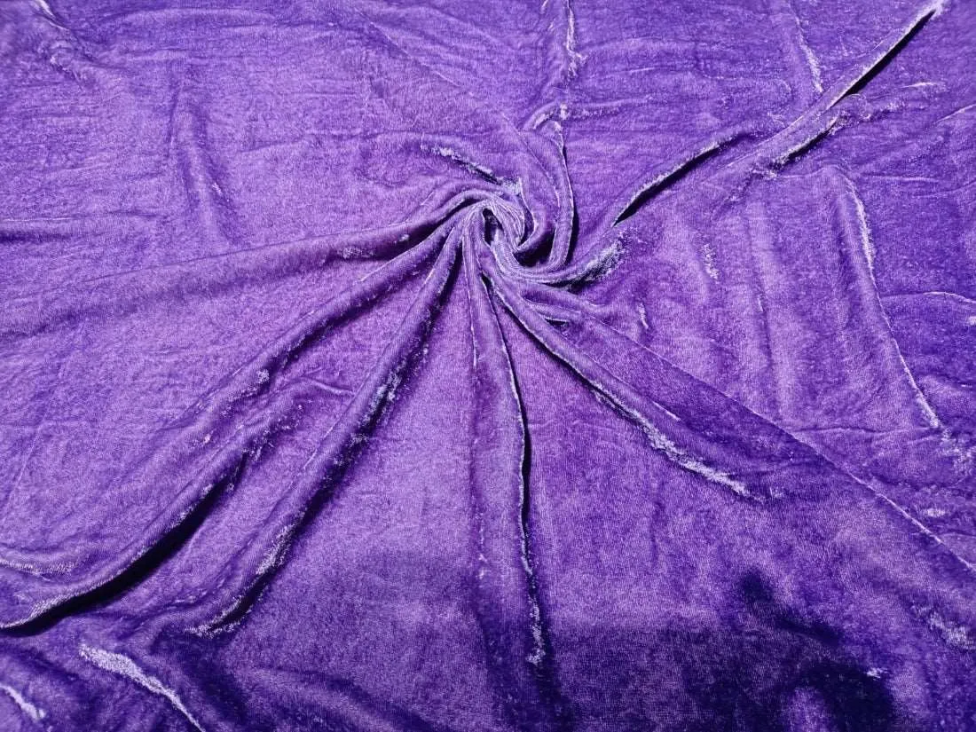 Imported Purple Silk Velvet Fabric ~ 44&quot; wide
