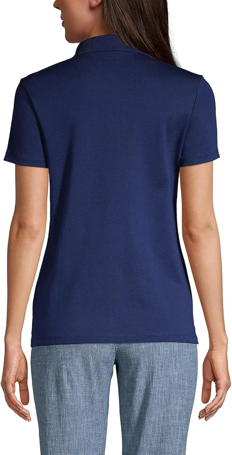 Lands' End Women's American-Grown Supima Cotton Polo Shirt