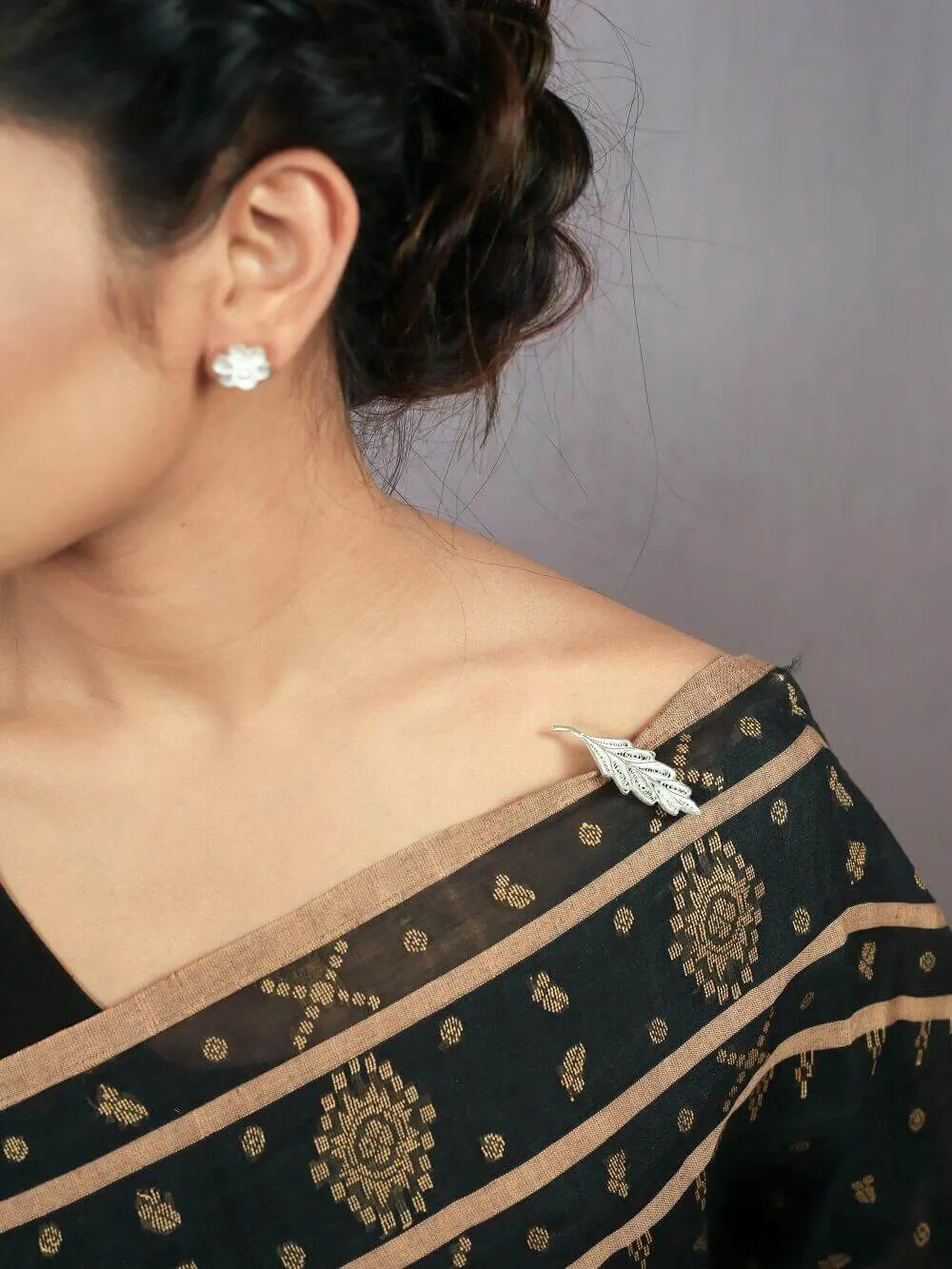 Leafy Saree Pin