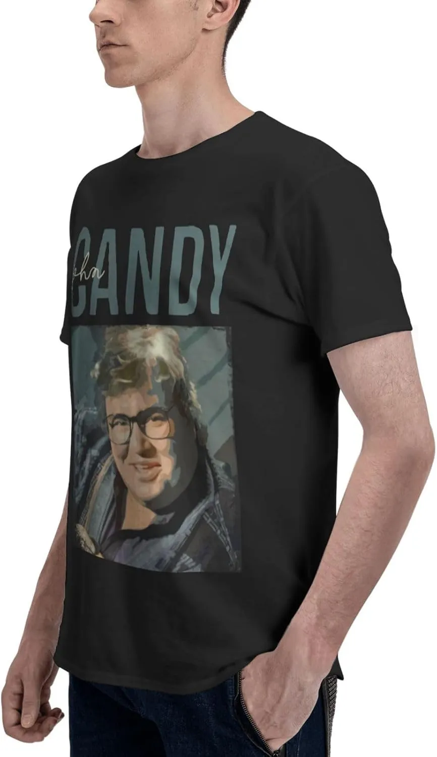 Men Cotton Short-Sleeved T-Shirt Funny Crewneck Top Tee