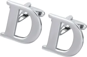 Men's Alphabet Cufflinks 1 Pair with Gift Box