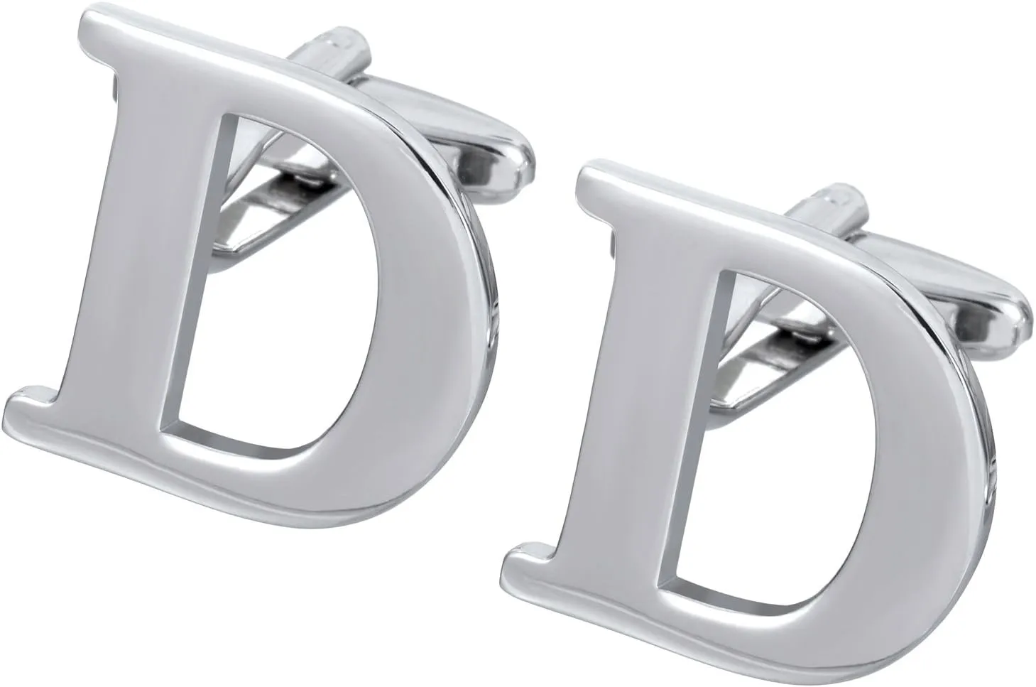 Men's Alphabet Cufflinks 1 Pair with Gift Box