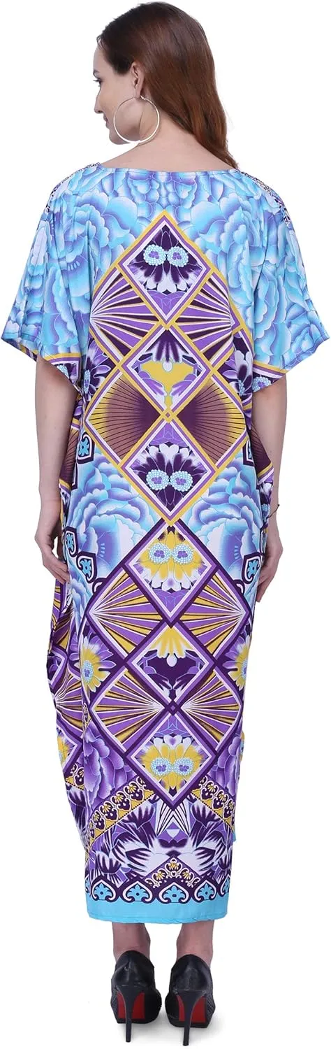 Miss Lavish London Elegant Kaftan Dresses for Women -Plus Size African Dubai & Moroccan Kaftans