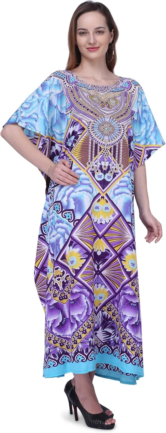 Miss Lavish London Elegant Kaftan Dresses for Women -Plus Size African Dubai & Moroccan Kaftans