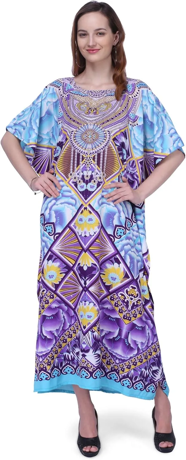 Miss Lavish London Elegant Kaftan Dresses for Women -Plus Size African Dubai & Moroccan Kaftans
