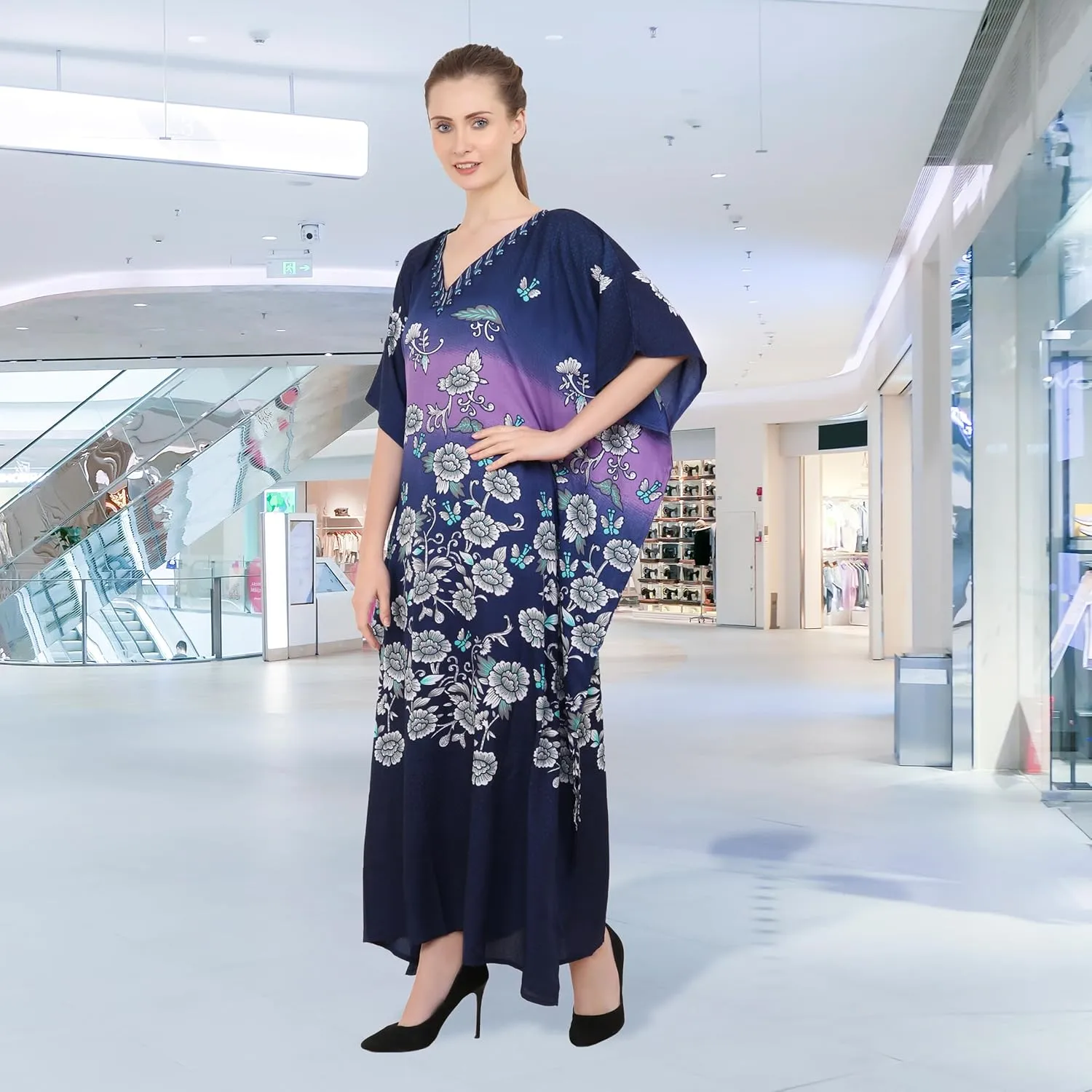 Miss Lavish London Elegant Kaftan Dresses for Women -Plus Size African Dubai & Moroccan Kaftans