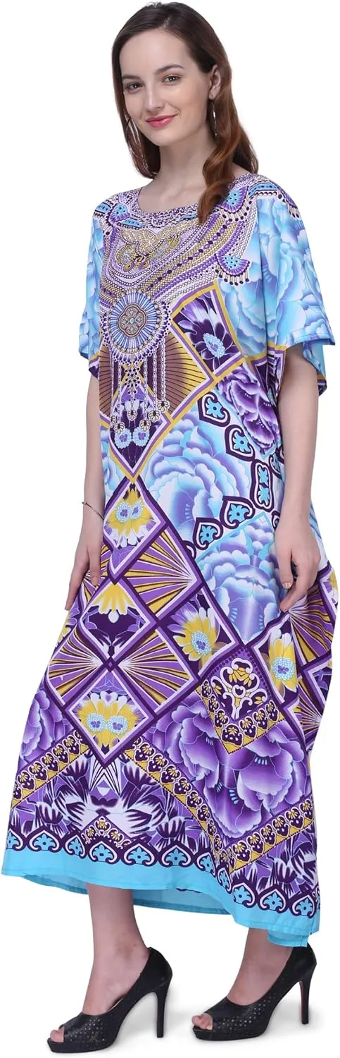 Miss Lavish London Elegant Kaftan Dresses for Women -Plus Size African Dubai & Moroccan Kaftans