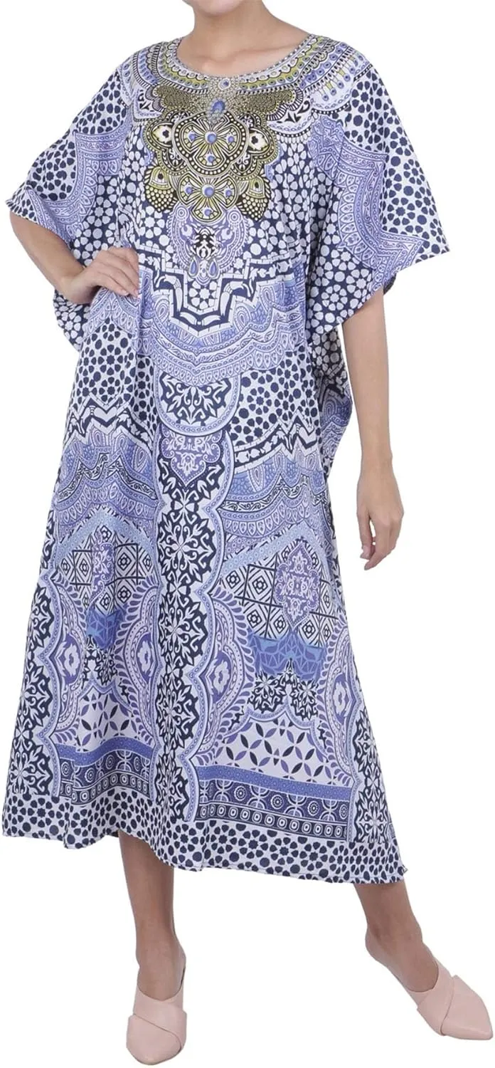Miss Lavish London Elegant Kaftan Dresses for Women -Plus Size African Dubai & Moroccan Kaftans