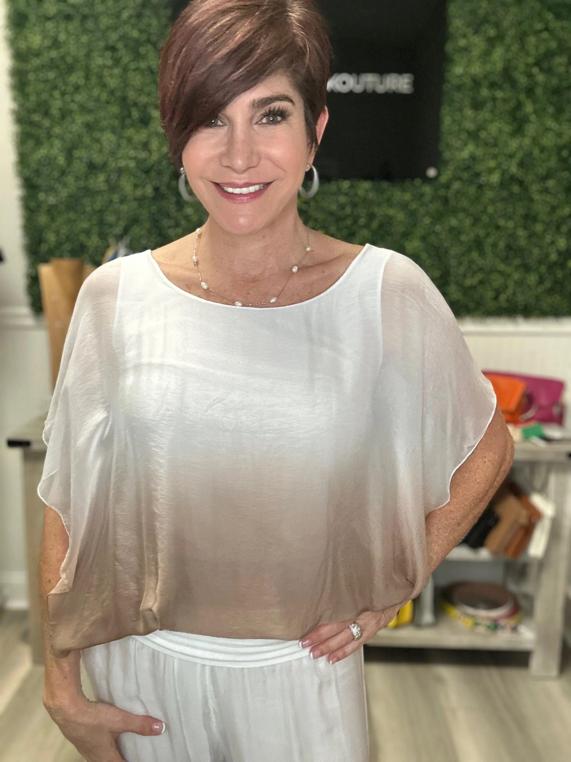 Ombre Silk Top
