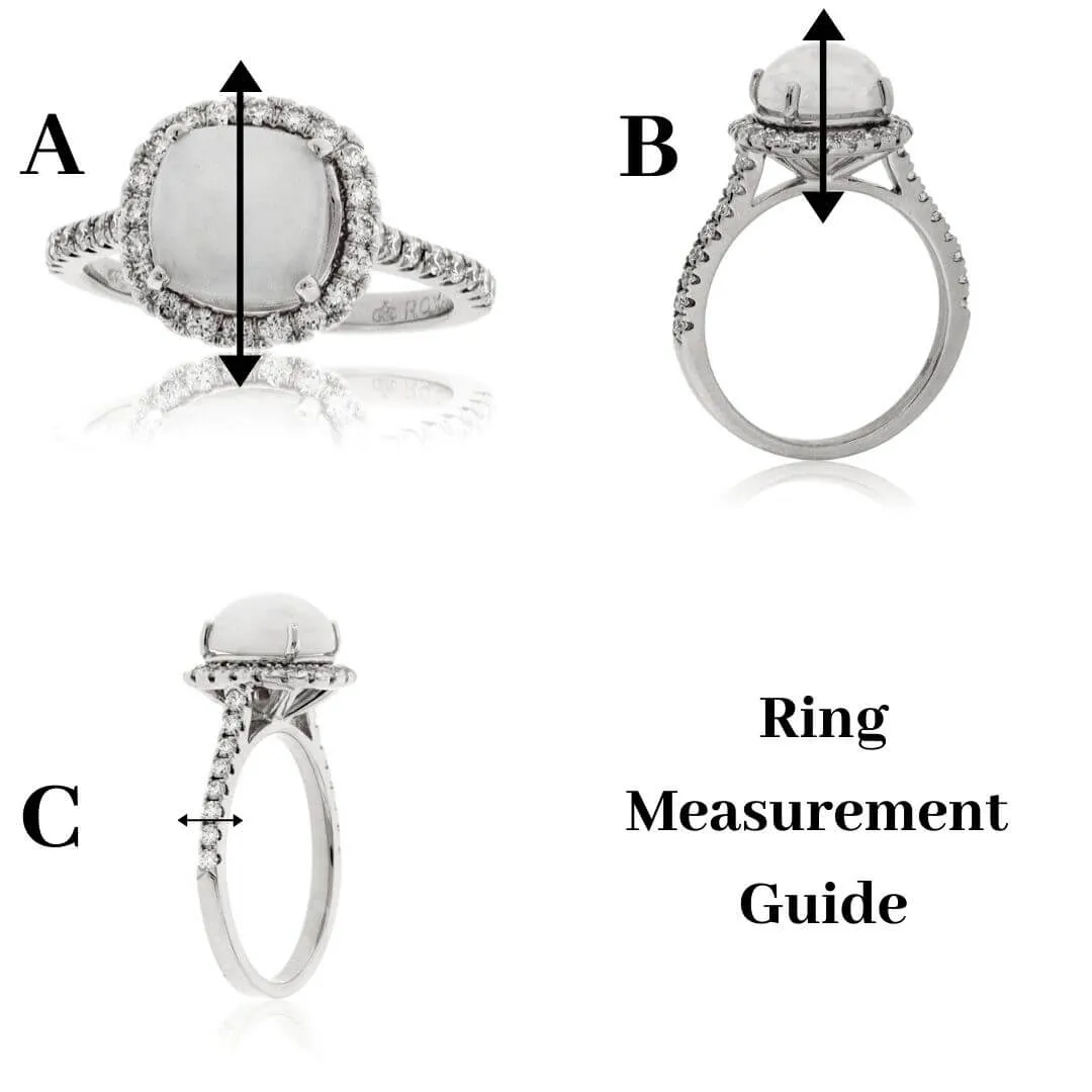 Pear Blue Topaz & Blue Sapphire Ring
