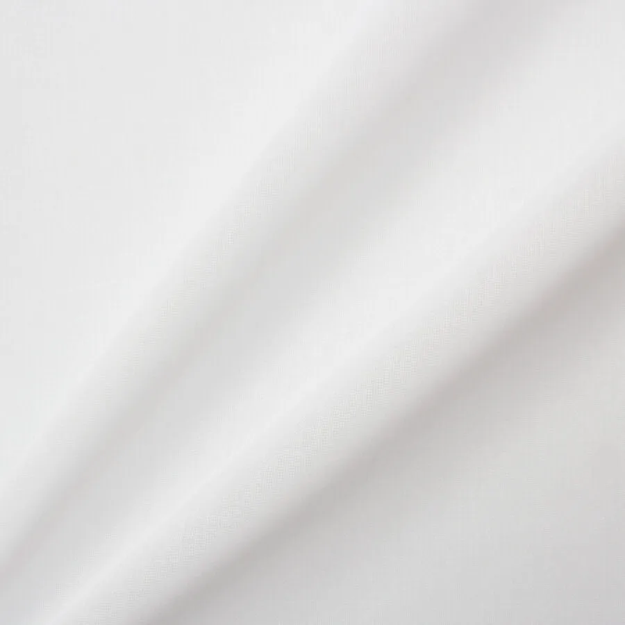 Plain White Lightweight Cotton Shirting
