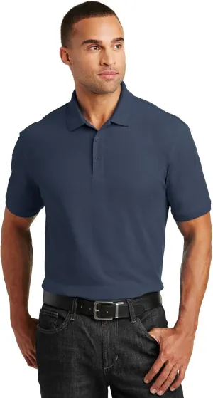 Port Authority Tall Core Classic Pique Polo. TLK100, River Blue Navy, 2XLT