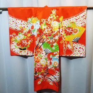 "Floral Sweep" Vintage Girl's Kimono