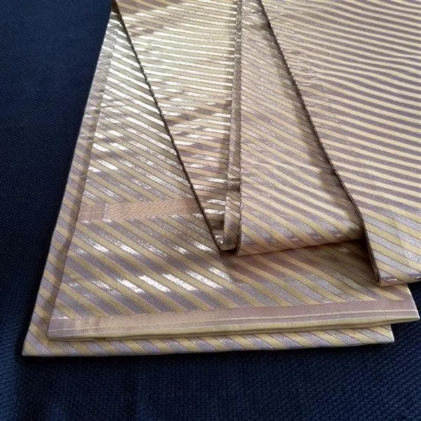 "Golden Bands" Vintage Maru Obi