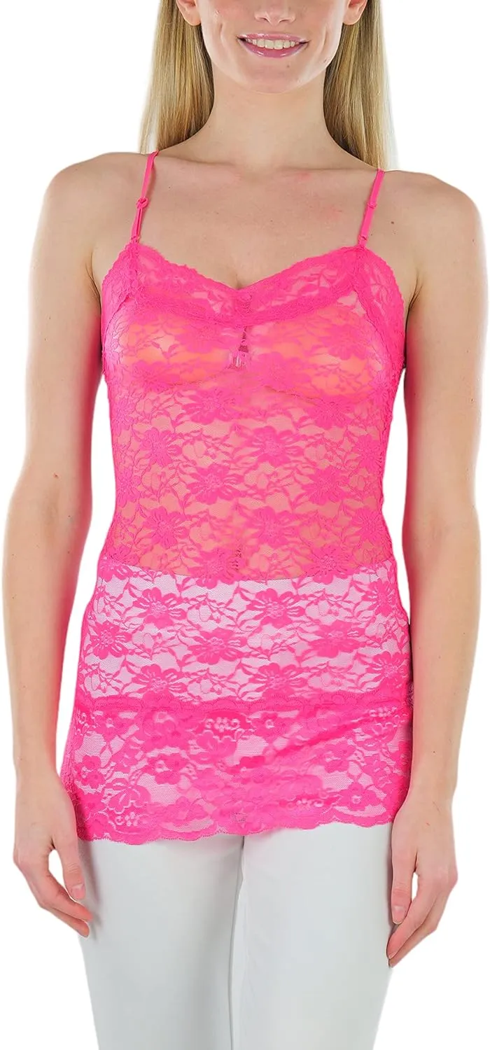ToBeInStyle Womens Basic Layering Cotton Cami & Sheer Lace Camisoles