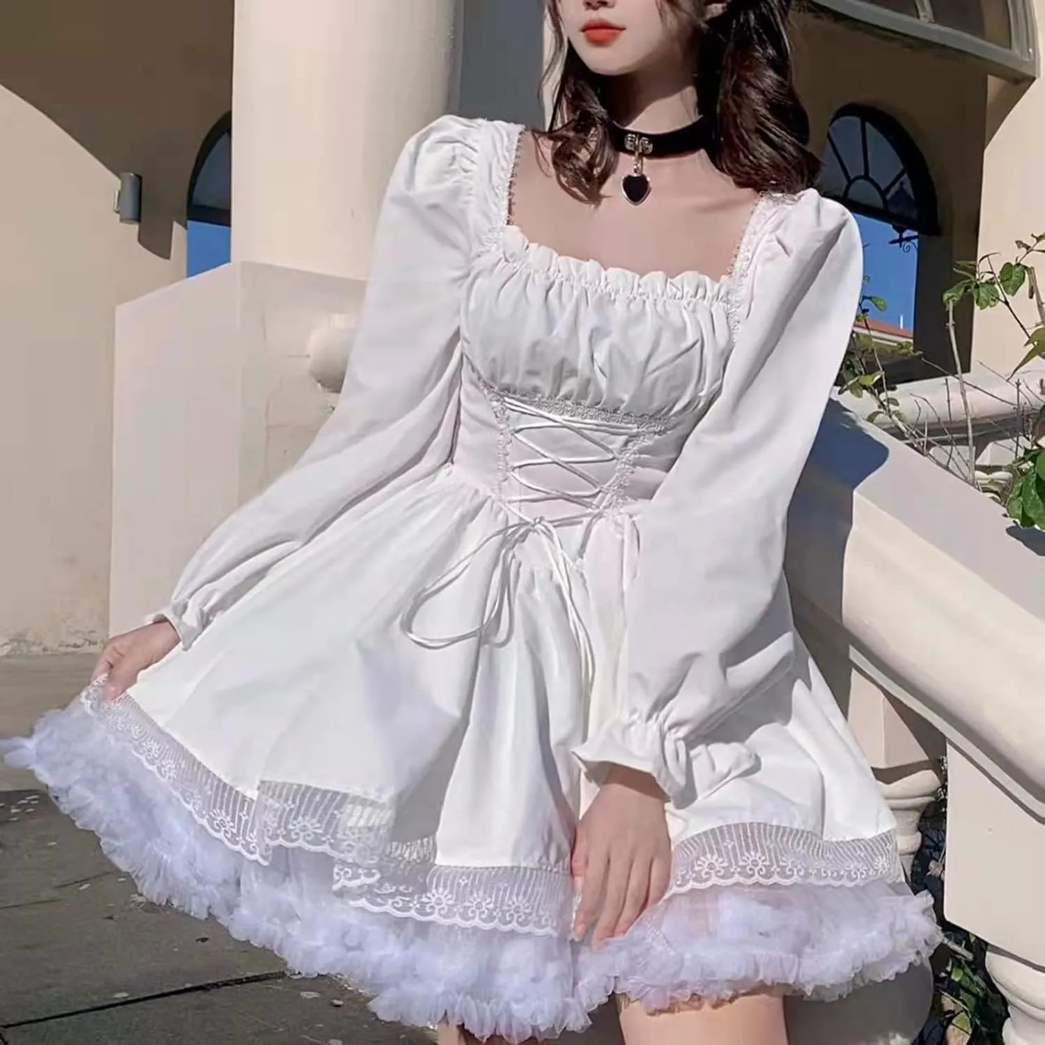 Womens Tulle Petticoats With Ribbon Elastic Waist Tutu Skirts Ballet Dance Cosplay Costumes