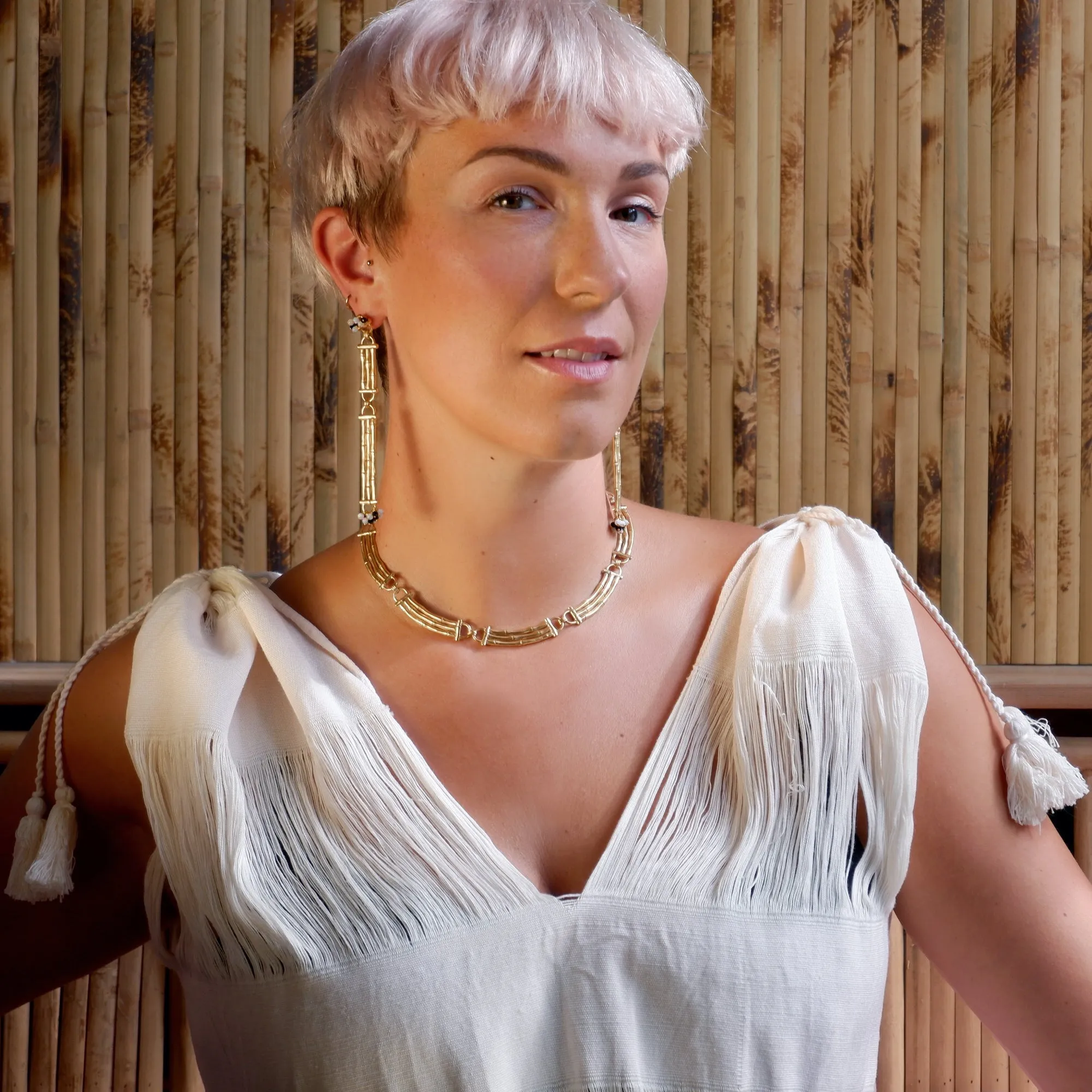 YMA  //  BAMBOO BAR . necklace