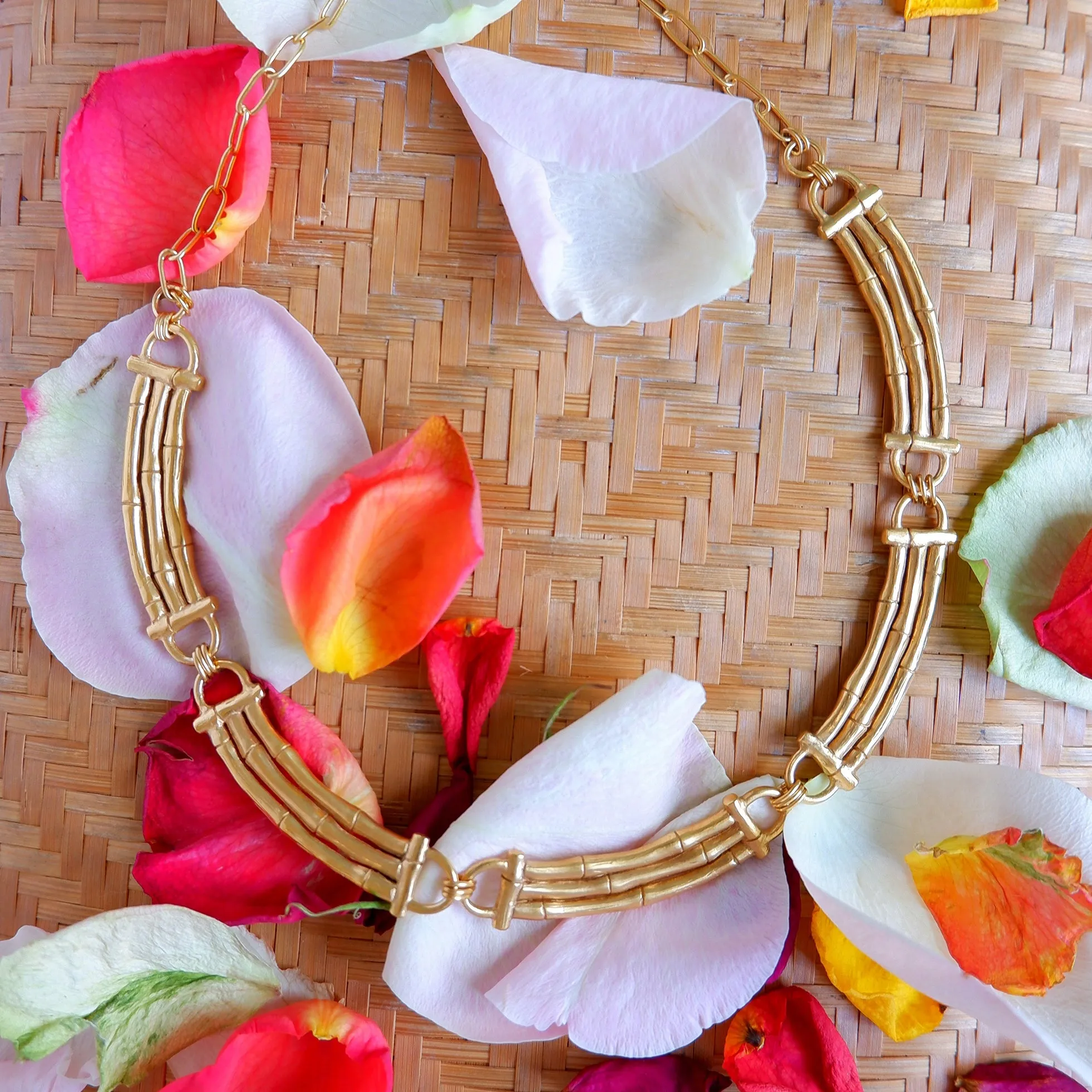 YMA  //  BAMBOO BAR . necklace